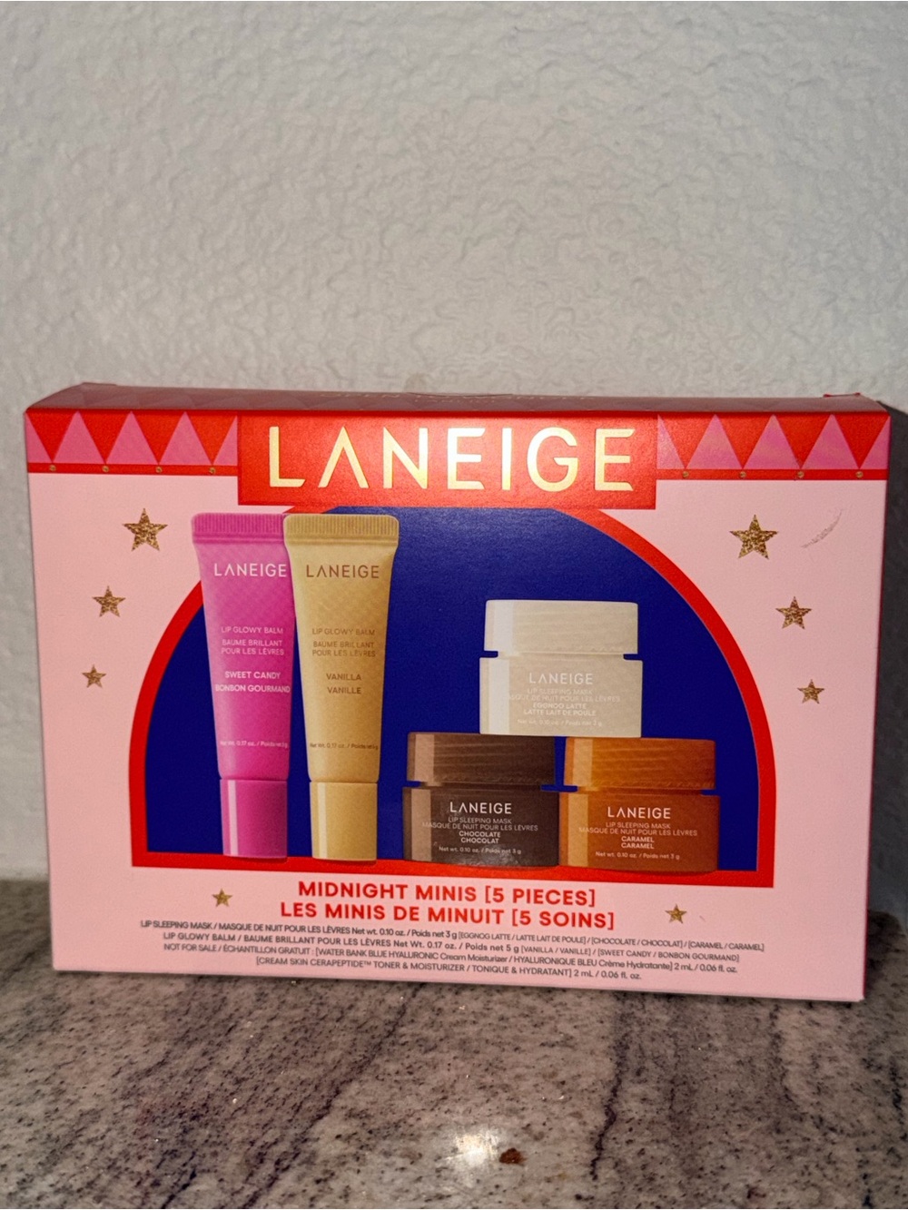 LANEIGE Midnight Minis Skincare Gift Set - 5 Lip Balms